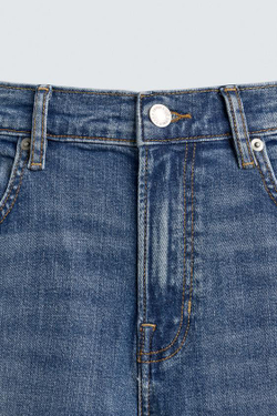 ZARA БАЗОВЫЕ ДЖИНСЫ SLIM FIT, СИНИЙ