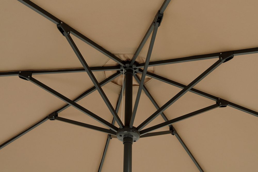 "Джулия" зонт садовый 3х3м на центральной опоре, тент бежевый