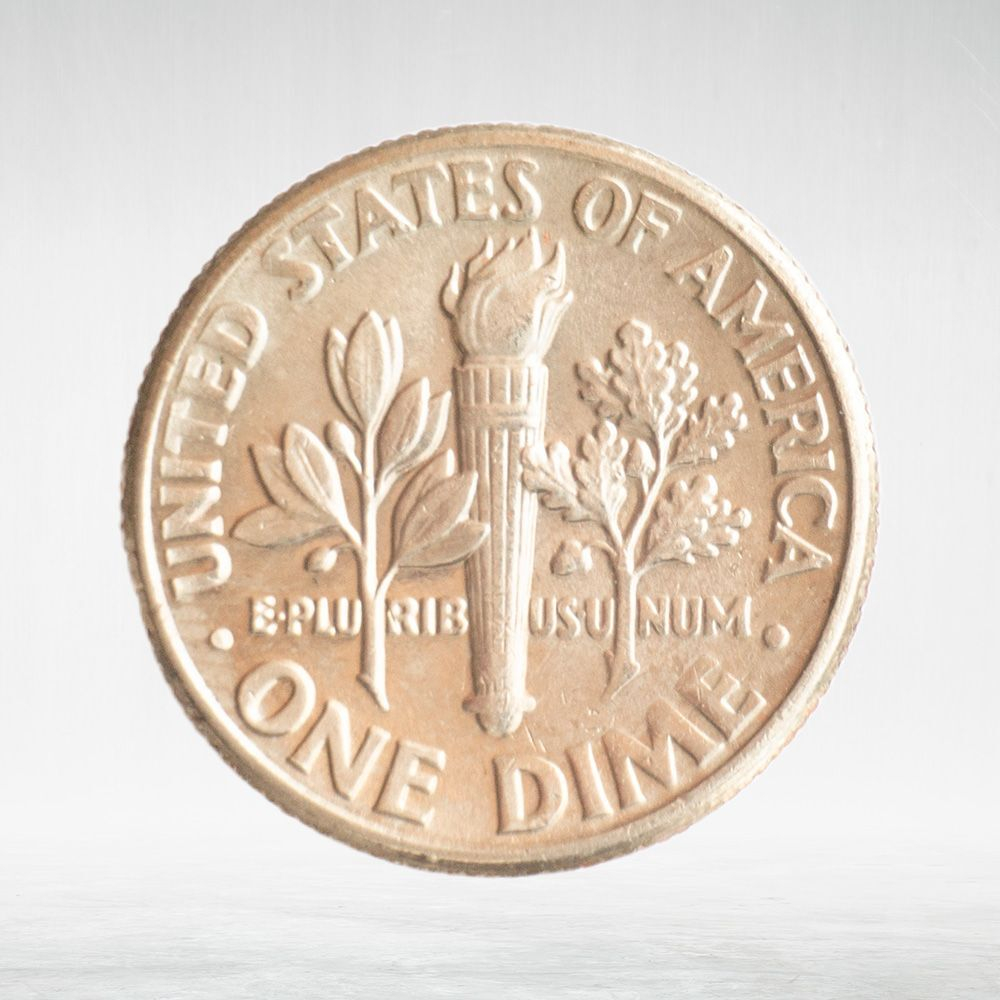 USA, 1 Dime, 1989 - Roosevelt Dime (D), AU