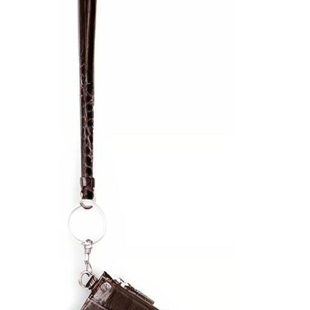 Balenciaga Cash Key Ring Cow Leather Card Holder Card Holder Men"s Gray