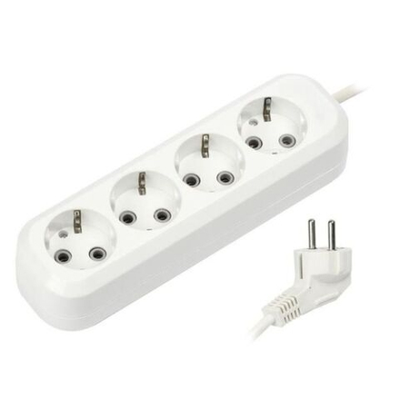 Удлинитель бытовой 4 гн, 3 м, ПВС, 3х1 мм2, с/з, Smartbuy, SBE-16-4-03-Z