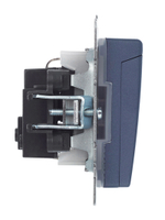 BRITE Розетка 1-местная с заземлением с защитными шторками и крышкой 16А IP44 РСбш10-3-44-БрМ маренго IEK