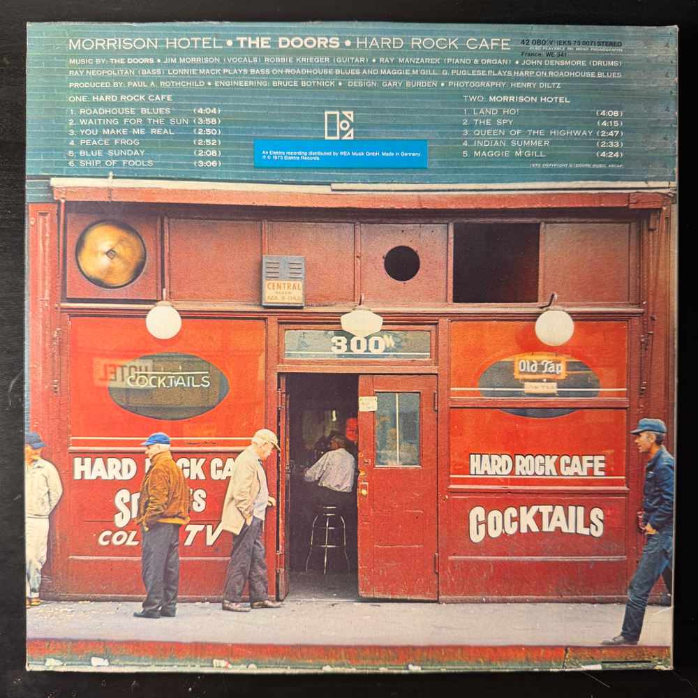 The Doors ‎– Morrison Hotel (Германия 1978г.)