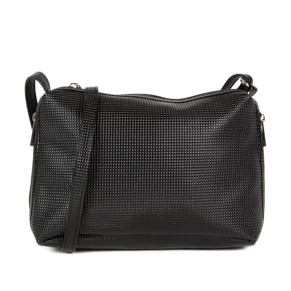 Стильная женская повседневная чёрная сумочка из экокожи Dublecity М-СД-71