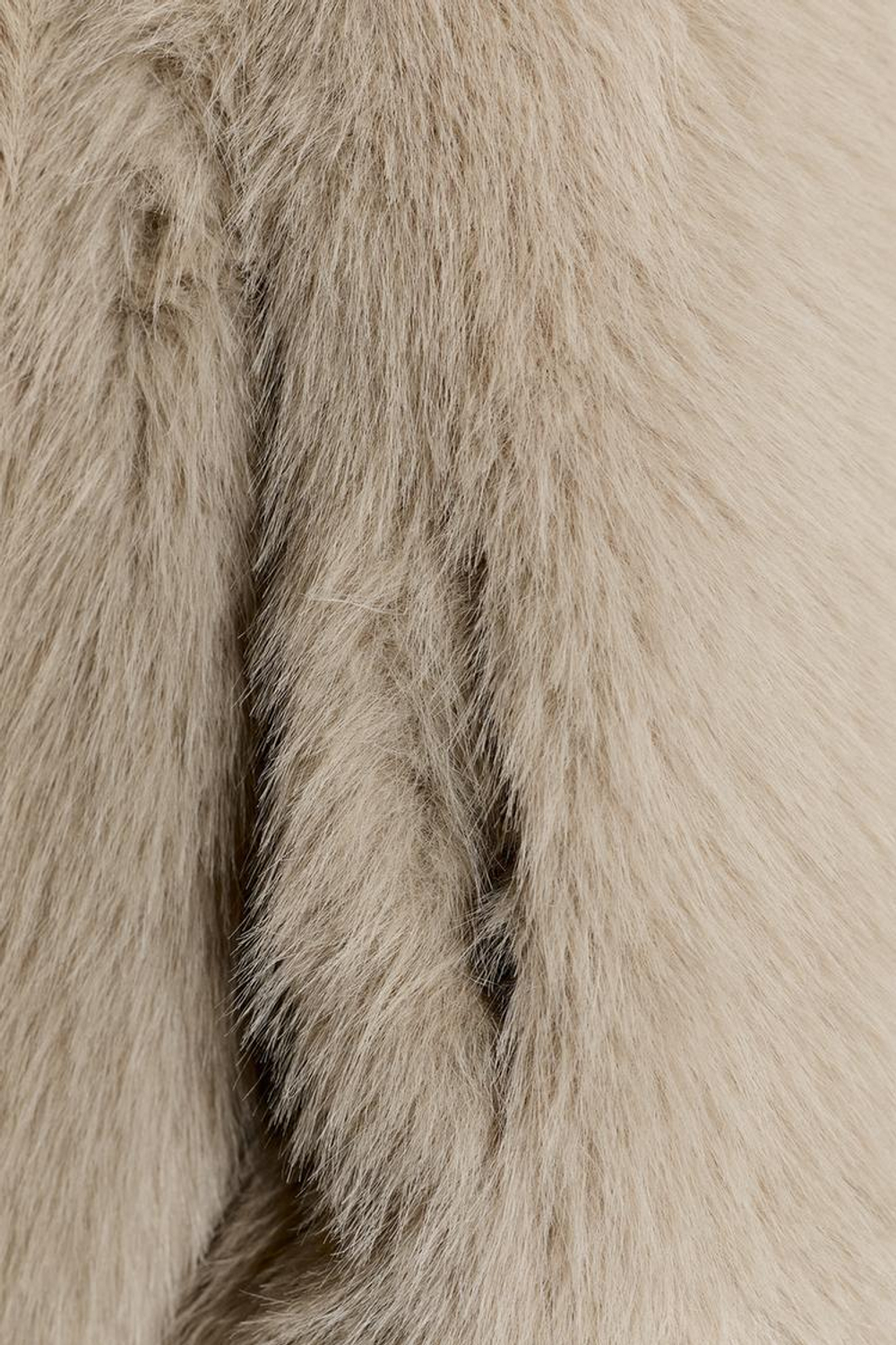 ZARA КУРТКА-ДУБЛЕНКА С ОТДЕЛКОЙ ПОД МЕХ, СЕРО-КОРИЧНЕВЫЙ