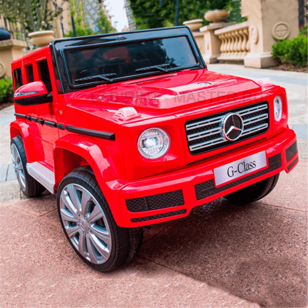 Электромобиль детский "Mercedes-Benz G500" 12V, красный
