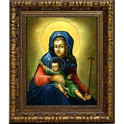 Милостивая Услышательница икона Божией Матери. Копия иконы из Зачатьевского монастыря на холсте.