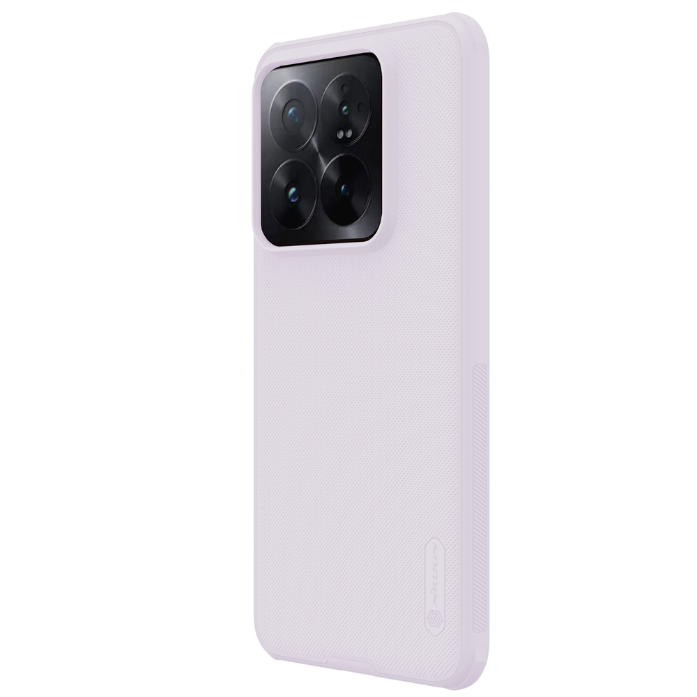 Усиленный чехол светло-фиолетового цвета от Nillkin для Xiaomi 14 Pro, серия Super Frosted Shield Pro (двухкомпонентная структура)