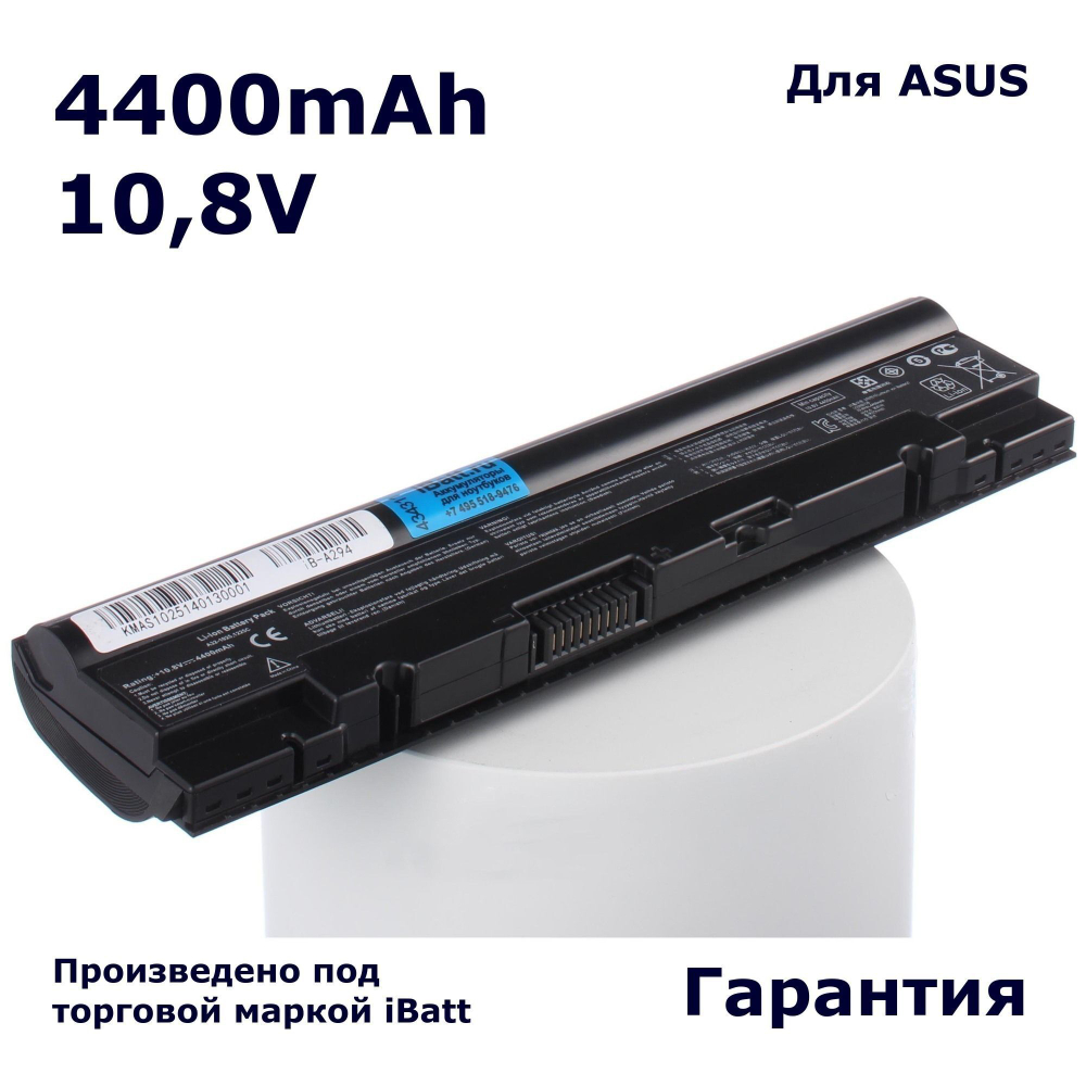 Аккумулятор iBatt 4400mAh, для A32-1025 A31-1025 iB-A293H iB-A294 iB-A302H 11-1294 iB-A294H