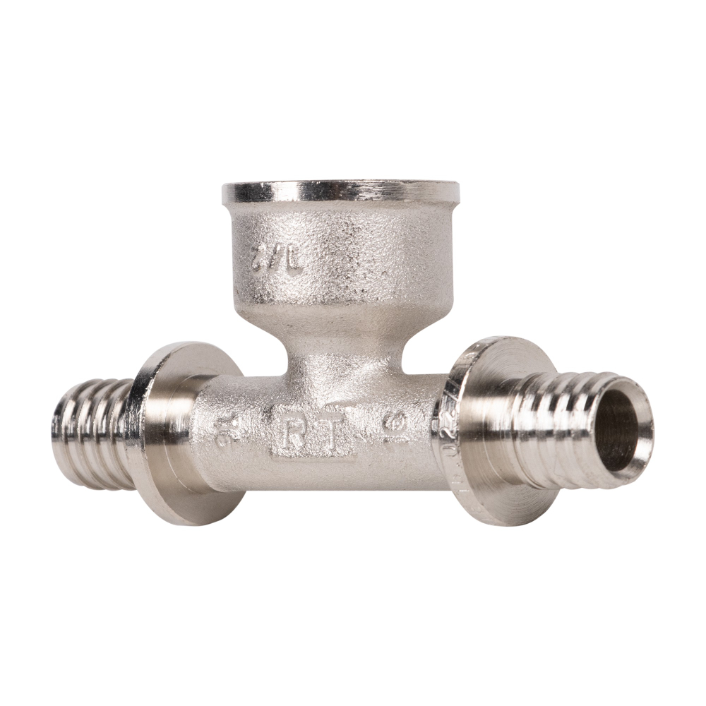 Тройник с внутренней резьбой 16×1/2"×16