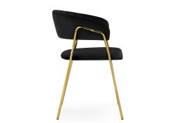 Стул на металлокаркасе Kamelia 1 black / gold