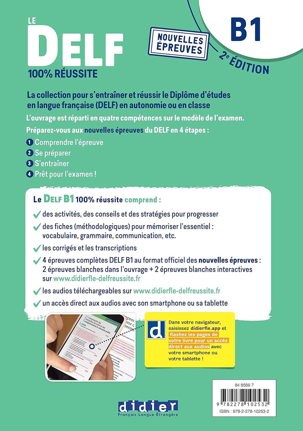 Le DELF B1 100% Réussite - édition 2021-2022 - Livre + didierfle.app: Nouvelles Epreuves