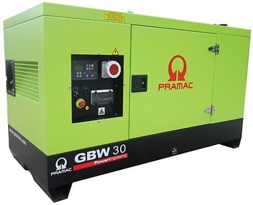 Дизельный генератор Pramac GBW 30 Y в кожухе с АВР