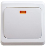 Выключатель 1-кл. СП Этюд 10А IP20 с подсветкой бел. SE BC10-005B