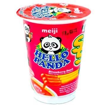 Палочки Meiji Hello Panda с клубничной начинкой, 20 г (Индонезия)
