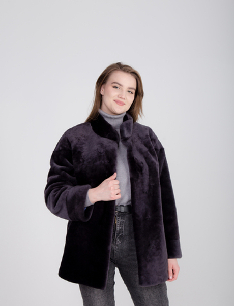 Манто женское из мутона (облагороженная овчина)