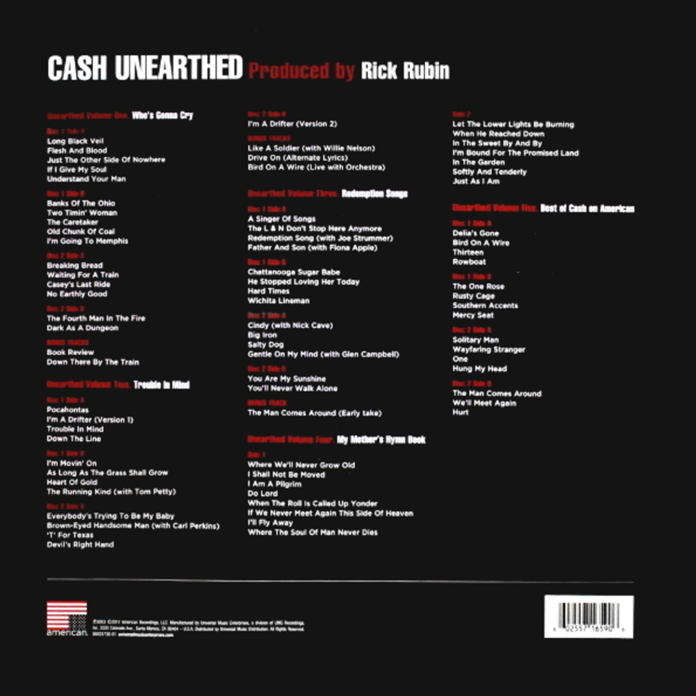 Johnny Cash / Unearthed (Limited Edition)(9LP)