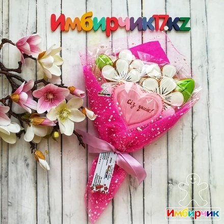 Имбирные пряники цветы