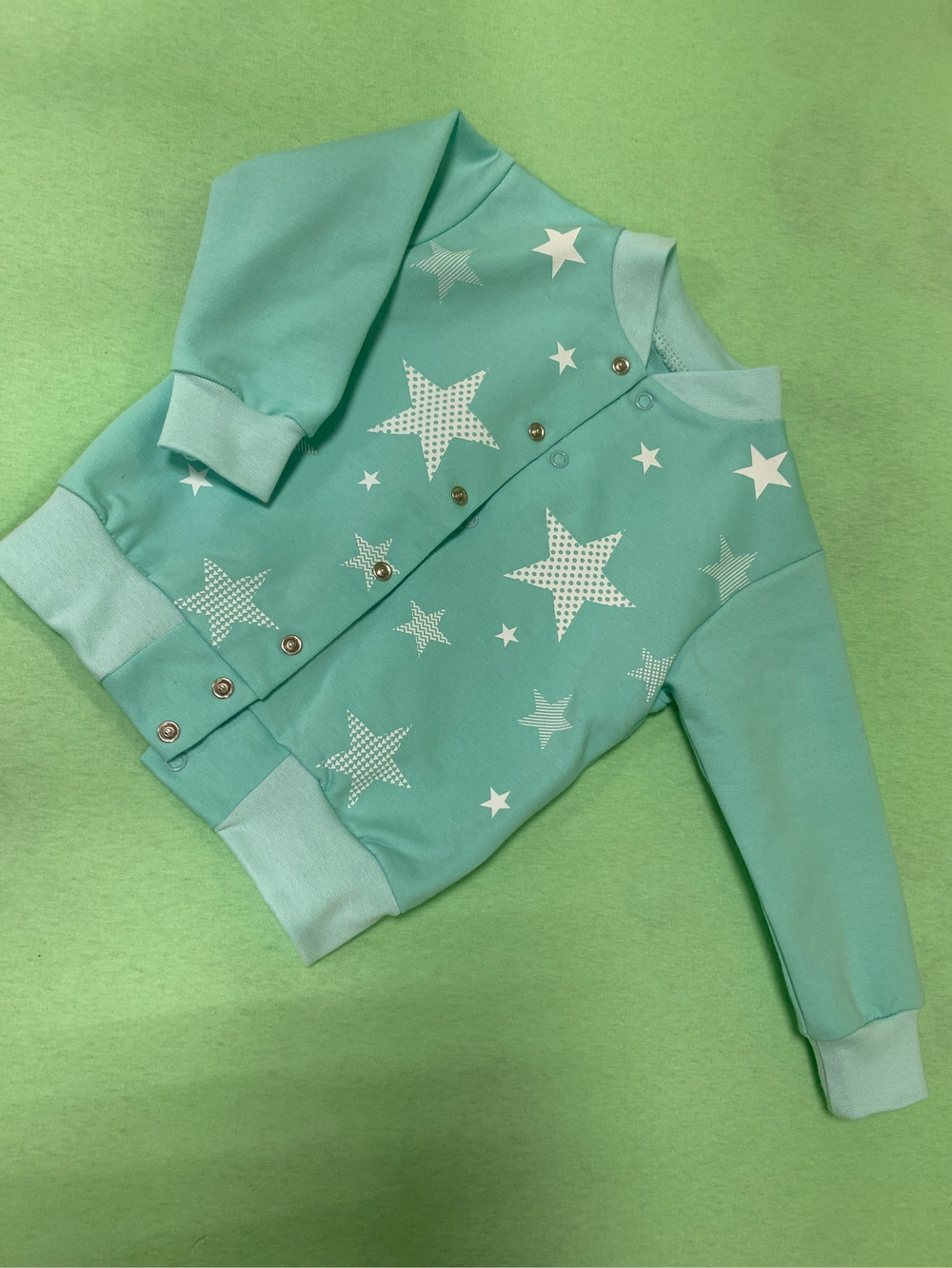 201 КОСТЮМ Цвет: ментол (звезды) (ИП Лахитова И.И.) (Размер: 92)