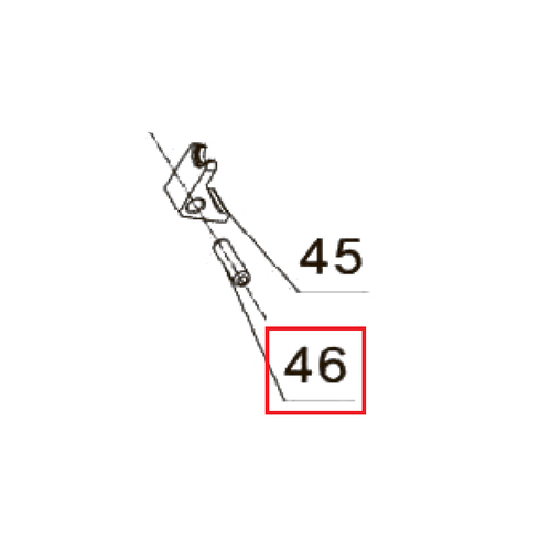 Запчасть №46 для PAG-PC84. Ось экстрактора