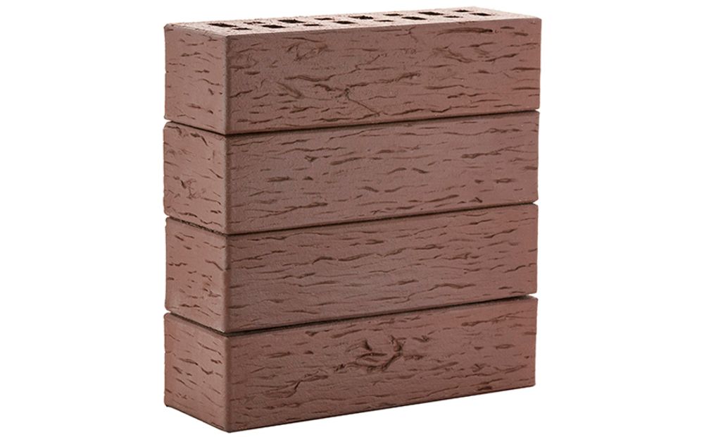 Кирпич клинкер ЛСР фасадный 0,71НФ Коричневый «Мюнхен» береста М-300 250x85x65