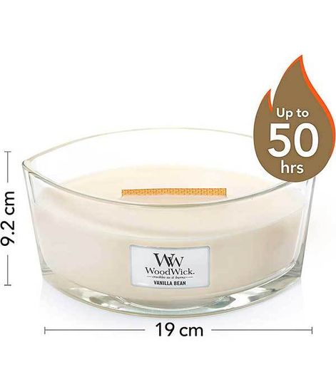 Ванильный боб, ароматическая свеча эллипс, WoodWick