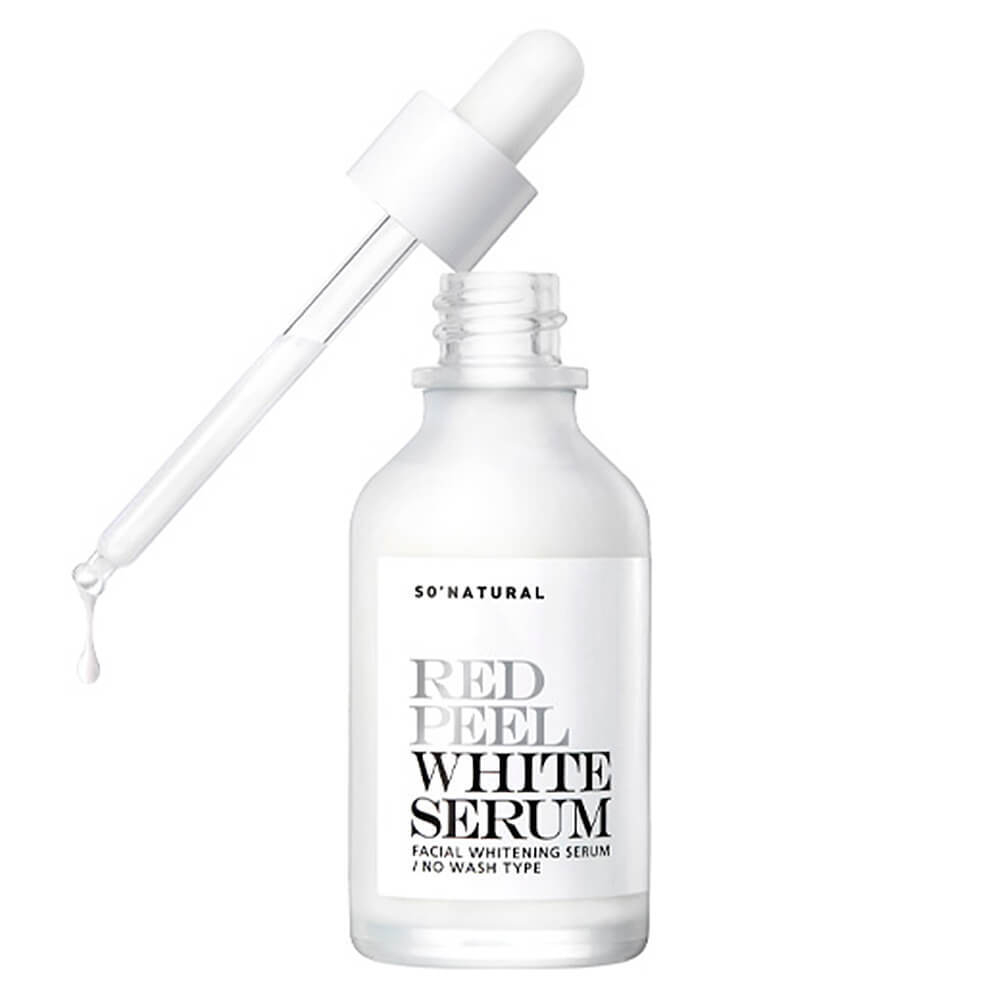 Осветляющая сыворотка с блюр-эффектом So Natural Red Peel White Serum