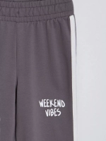 Серый костюм оверсайз для девочки