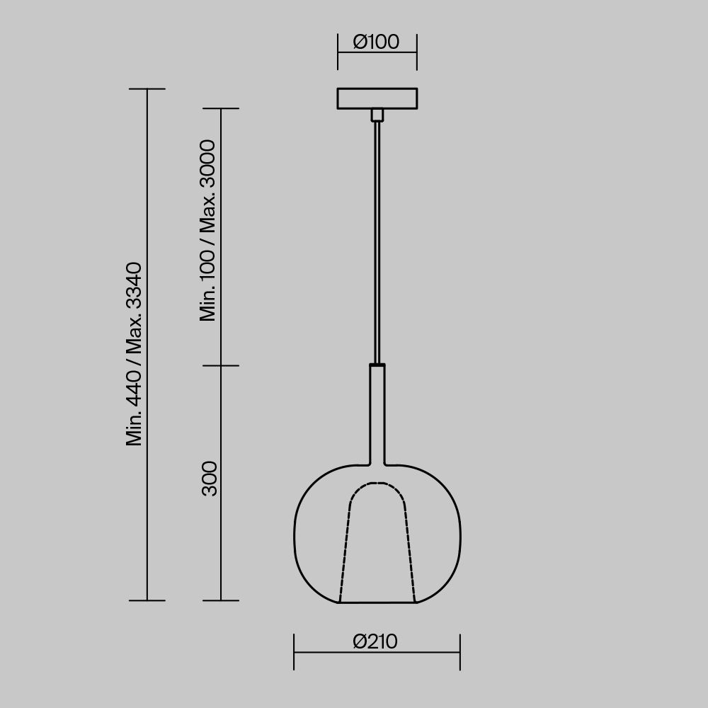 Светильник подвесной Maytoni   MOD271PL-01W2