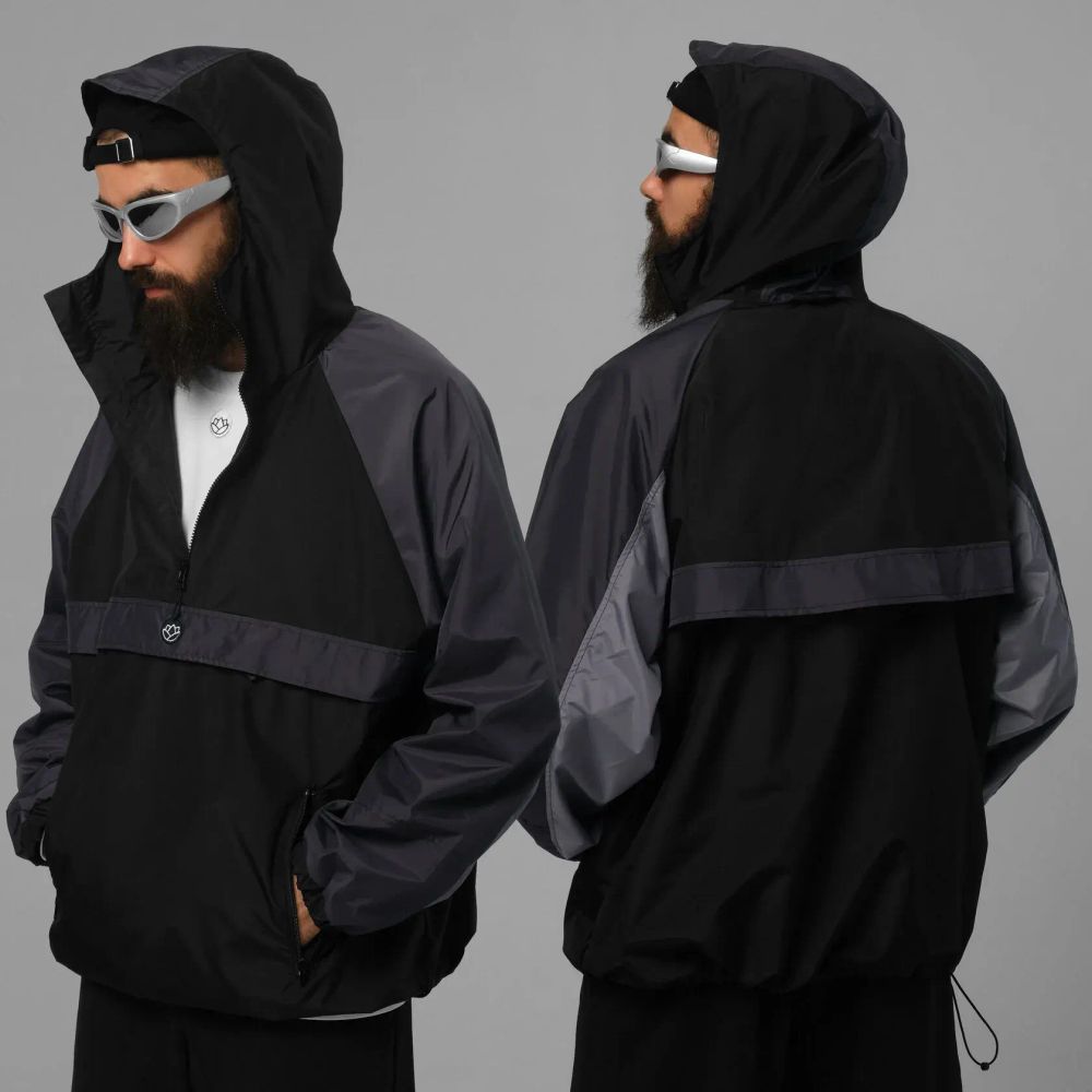 Анорак Тандем Тэндай "Райдер" черно-серый