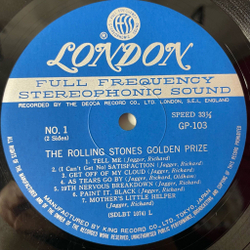 Винтажная виниловая пластинка LP Сборник The Rolling Stones Golden Prize (Japan 1970) (No Obi) Paint It, Black