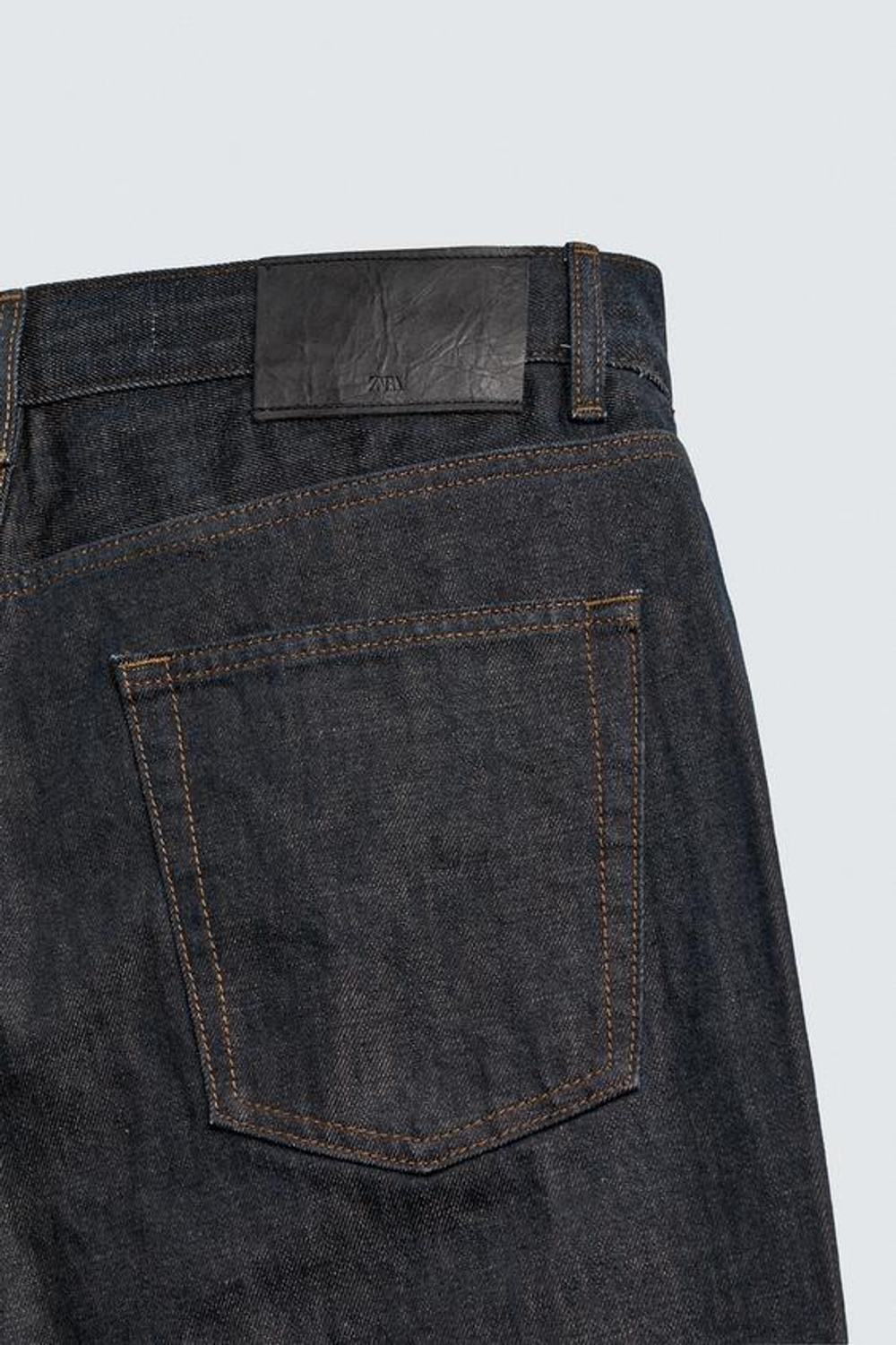 ZARA ДЖИНСЫ STRAIGHT FIT, МОРСКОЙ СИНИЙ