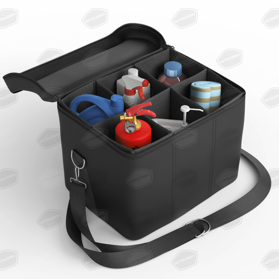 Автомобильная сумка-органайзер в багажник из экокожи