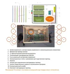 Комплект освещения Классик для елей высотой 15 м., 7500 LED, 50 шт.*15 м., Green Trees (Klassik15)