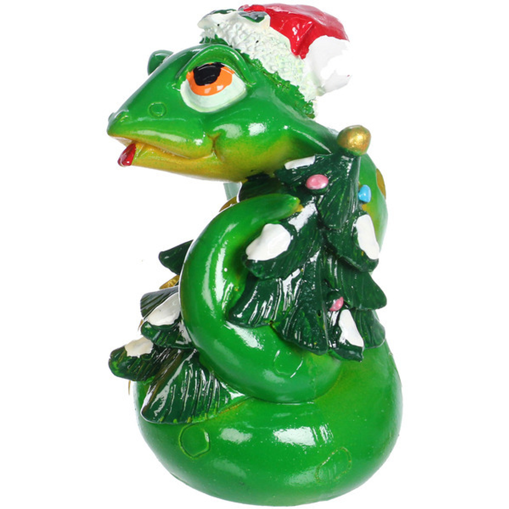 Фигурка новогодняя «Змея с подарками» 7*7*11 см, микс