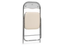 Стул на металлокаркасе Fold 1 складной beige / chrome