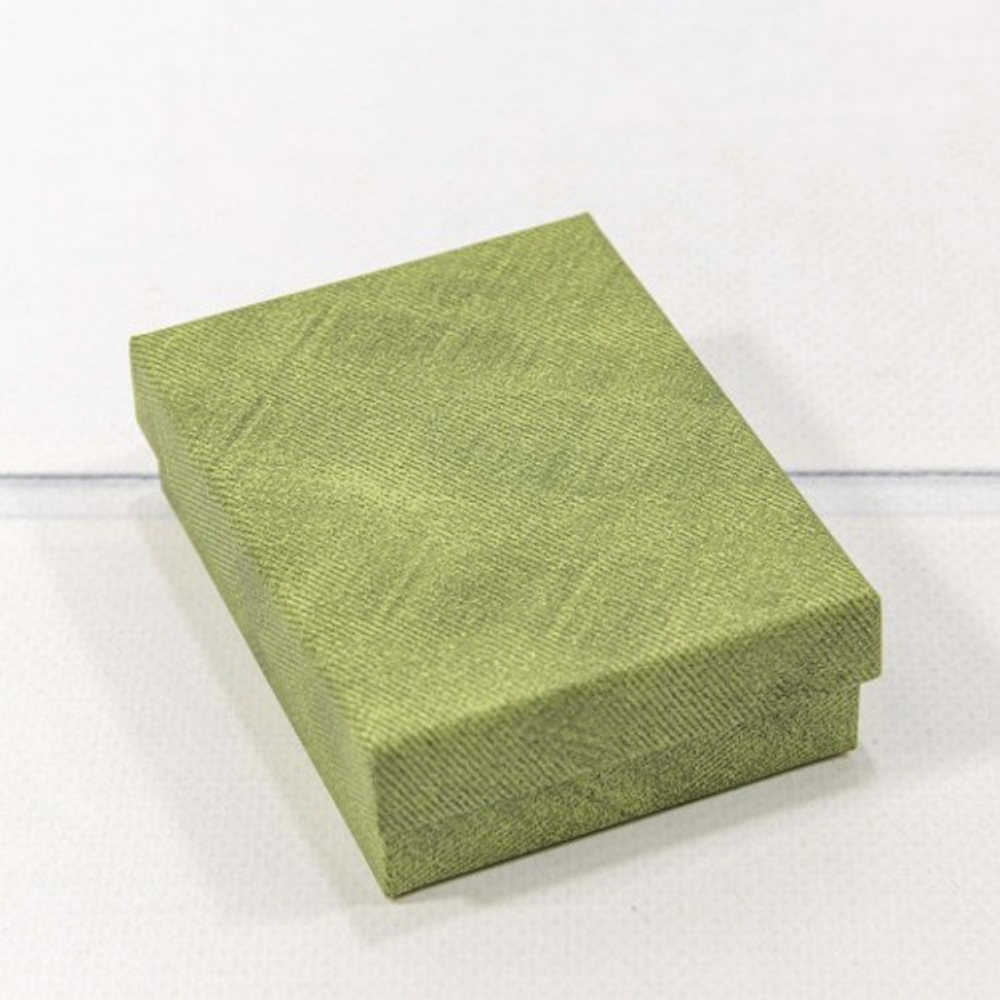 Коробка Ювелирная 7х9х2.8 см (Зеленый)