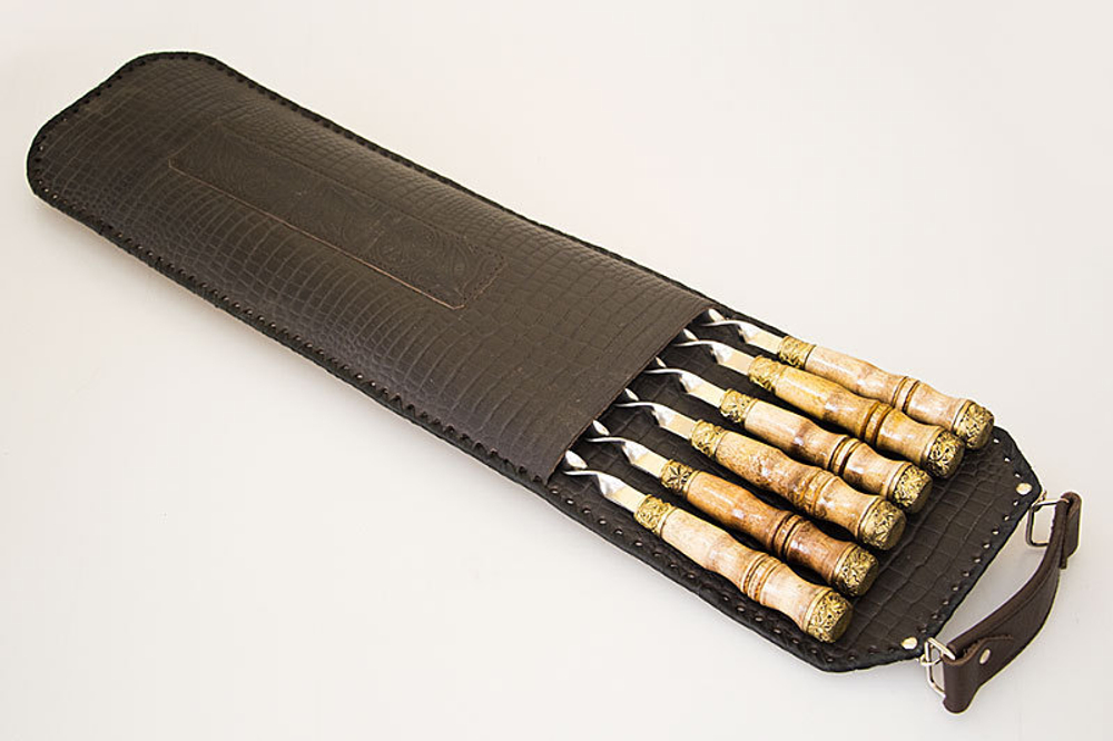 Шашлычный набор «Без клапана» на 6 шампуров