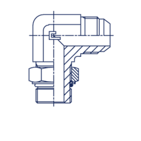 Штуцер FRA90 JIC 1.7/8 - UNF 1.7/8