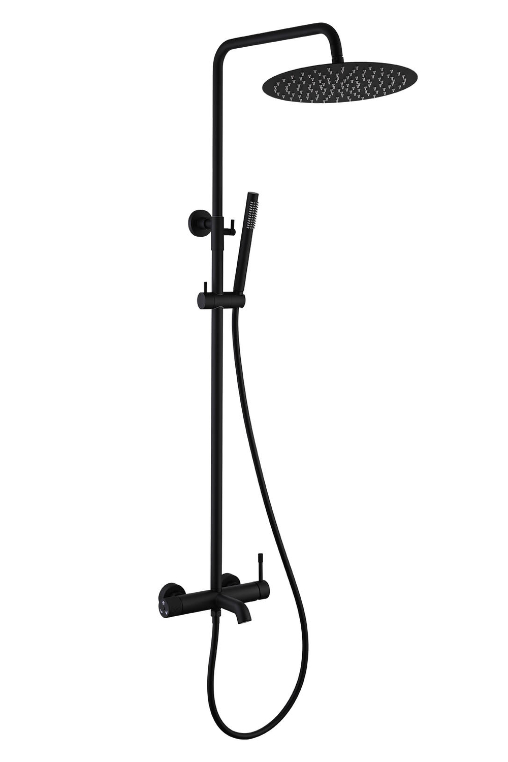 Boheme Стойка для душа со смесителем UNO черный