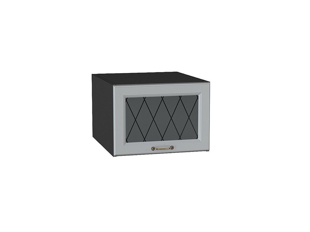 Шкаф верхний горизонтальный остекленный глубокий Ницца