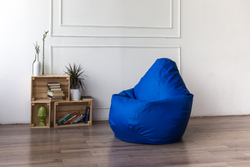 Кресло Мешок Груша Фьюжн Синее (XL, Классический)