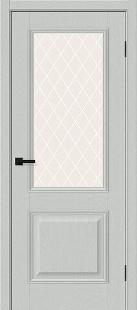 Классик-13 Grey Silkwood White Сrystal