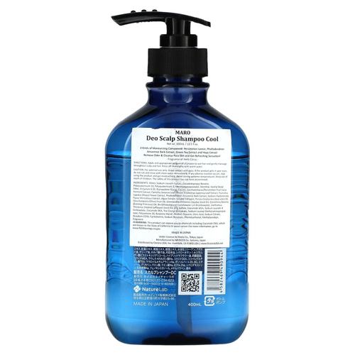 Maro, Deo, шампунь для кожи головы, прохладный, 400 мл (13,5 жидк. унц.)