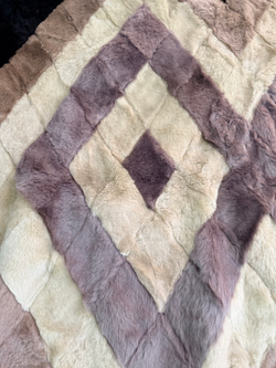 Покрывало меховое ковер из шкуры овчины