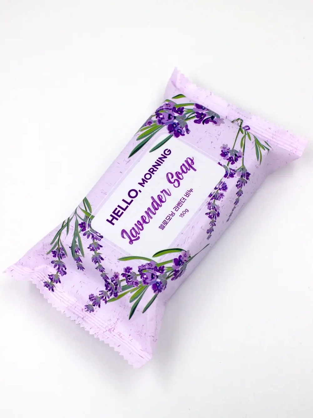 GRACE DAY - МЫЛО ПАРФЮМИРОВАННОЕ С АРОМАТОМ ЛАВАНДЫ HELLO MORNING LAVENDER SOAP, 150 ГР