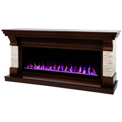 Электрокамин RealFlame Michigan 50 NT орех с очагом Saphir 50