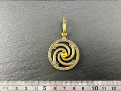 Подвеска. Змеевик с камнем