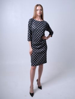 С-323 Платье трикотажное офисное