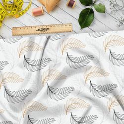 Ткань барби аккуратные контурные листья